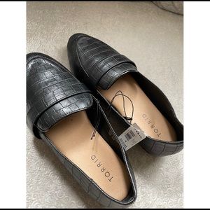 NEW with tags black torrid loafers/ flats good for wide feet